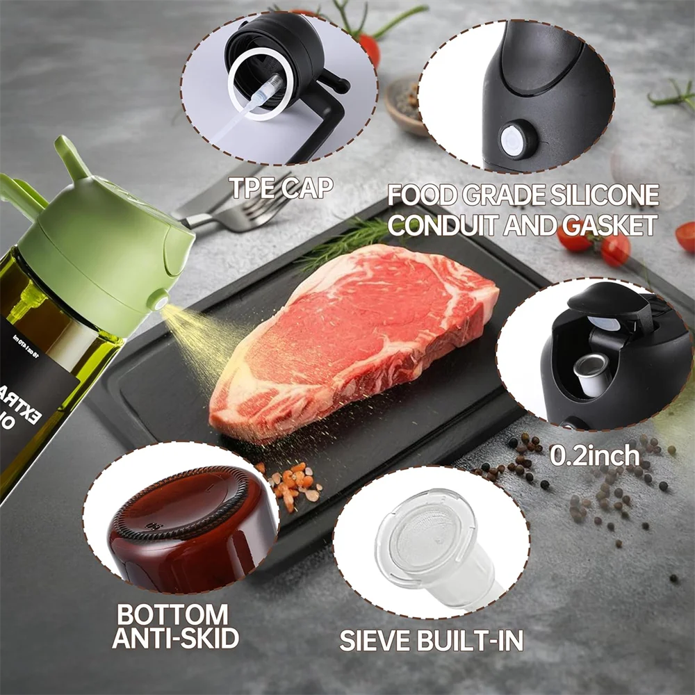 PortionPro 2-in-1 Oil Spray Bottle