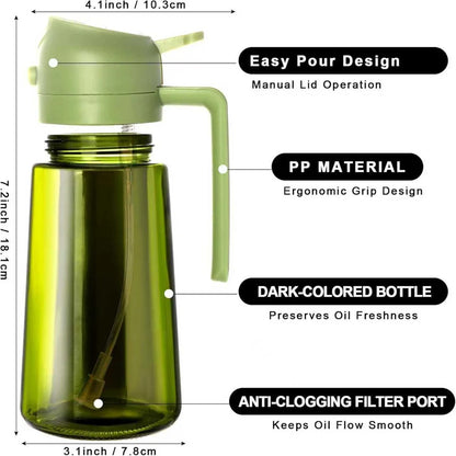 PortionPro 2-in-1 Oil Spray Bottle