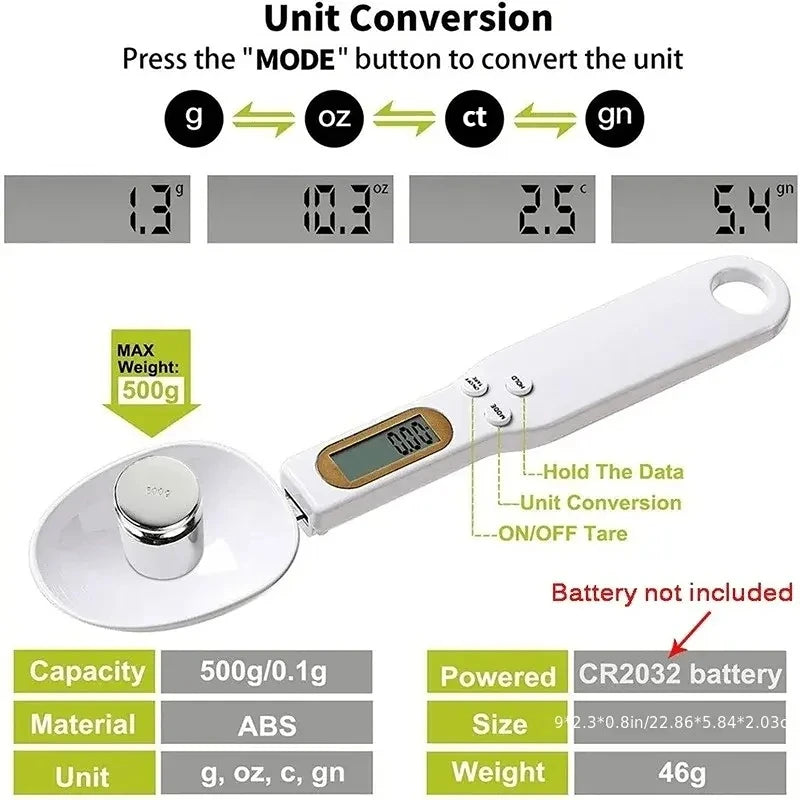 PortionPro Digital Measuring Spoon Scale
